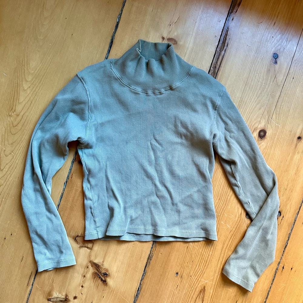 Big bud press essential long sleeve turtleneck green